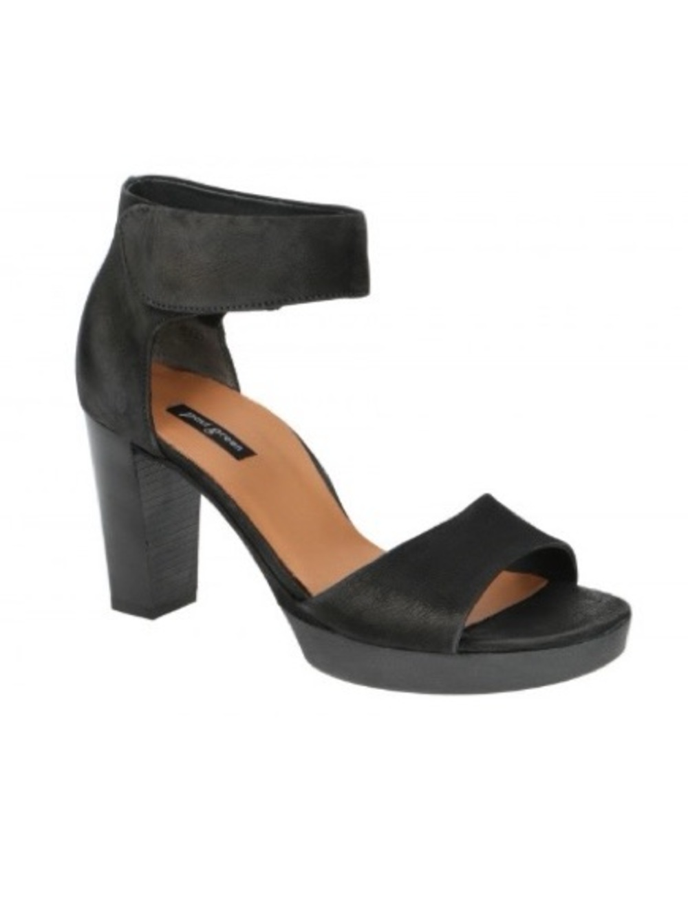 Paul Green || Charlene Ankle Strap Platform Heeled Sandal Black UK 6 US 8.5